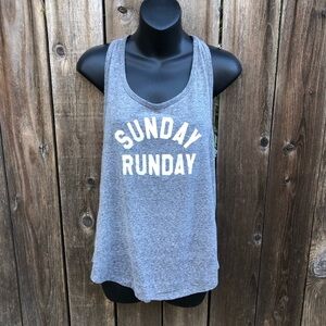 Gray graphic workout tank